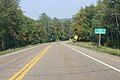 Looking north at the sign for Lily