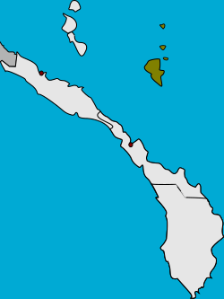 Location of Nimamar Rural LLG in Namatanai District of New Ireland Province in Papua New Guinea