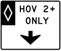 R3-14b HOV 2+ only (full-time) (overhead)