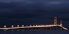 Mackinac Bridge at night