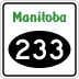 Provincial Road 233 marker