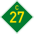 C27 road shield}}