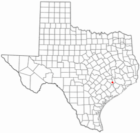 Location of San Felipe, Texas