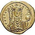 Byzantine coin showing Empress Theodora