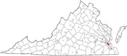 Location in the State of Virginia