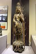 Liao era painted wooden statue of Guanyin