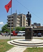 King Zog monument in Burrel