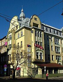 View of the building corner