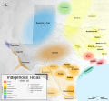 Image 20Territories of some Native American tribes in Texas ~1500CE (from History of Texas)