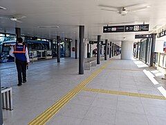 The station platform area