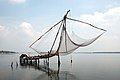 An example of the Chinese fishing nets of Cochin. Fisheries in India is a major industry in its coastal states, employing over 14 million people. The annual catch doubled between 1990 and 2010.