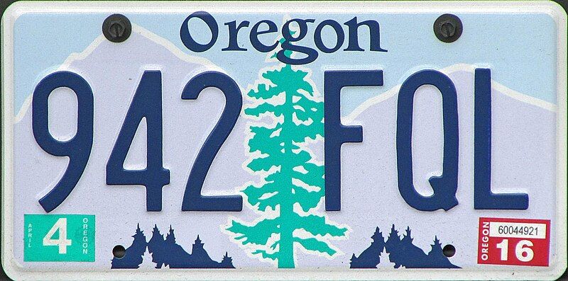 File:Oregon License Plate3.jpg