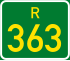 Regional route R363 shield