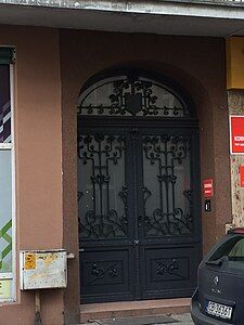 Wrought iron gate