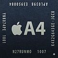 An illustrated Apple A4 processor