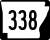 Highway 338 marker