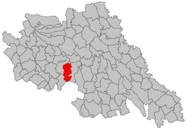 Location in Iași County