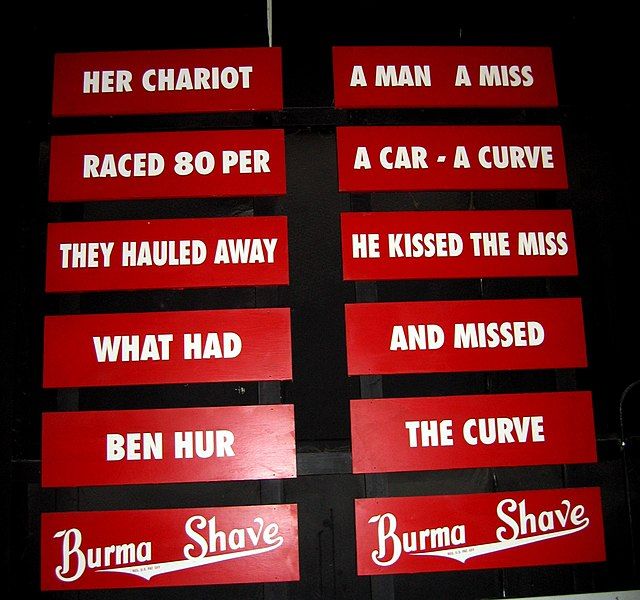 File:Burma-Shave slogans.jpeg