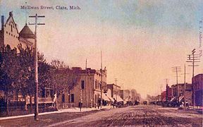 McEwan Street, looking south from the present location of the Doherty Hotel, c. 1909