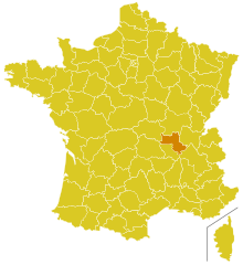 locator map for archdiocese of Lyon