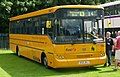 A First Student UK school bus painted in American school bus yellow