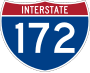 Interstate 172 marker