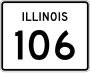 Illinois Route 106 marker