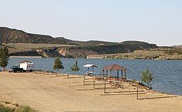 A view of the reservoir