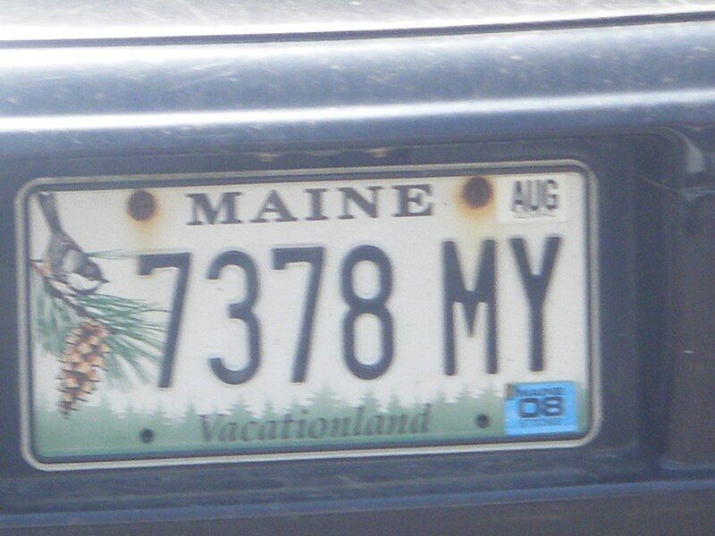 File:Maine license plate.jpg