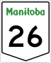 Provincial Trunk Highway 26 marker