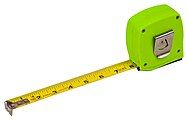 A self retractable measuring tape that is locked open