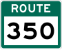 Route 350 marker