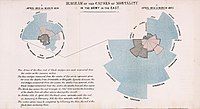 Polar chart by Florence Nightingale, 1858