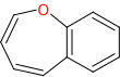 Skeletal formula of 1-benzoxepin