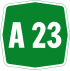 Autostrada A23 shield}}