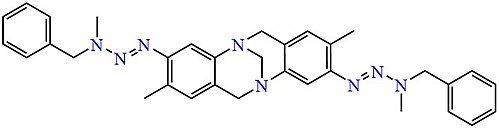 Bis-triazene analogue of Tröger's base