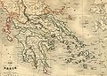 map of Greece - 1843