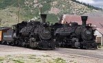 Locomotives 480 and 482 of the Durango & Silverton Narrow Gauge Railroad in 2006