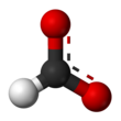 Aromatic ball and stick model of formate