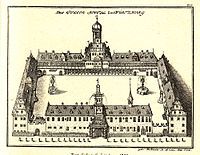 Drawing after an engraving by Matthäus Merian (1648)