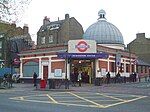 The entrance building for Kennington station in 2008