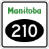 Provincial Road 210 marker