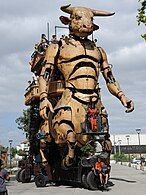 The giant Minotaur of the Halle de La Machine