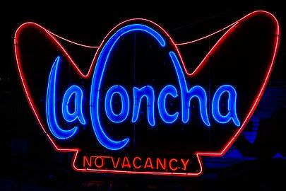 La Concha neon signage