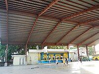 Basketball court and gymnasium