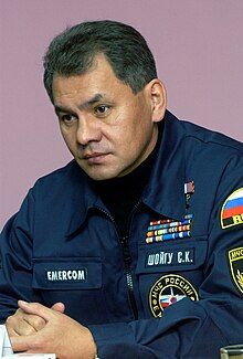 Sergei Shoigu was Minister from 1991 to 2012 (pictured in 2003)