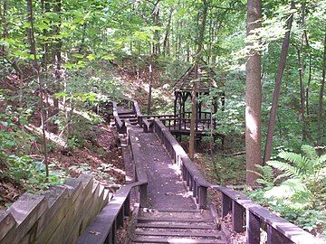 Gazebo in Towners Woods Park in Franklin Township