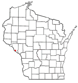 Location of Milton, Wisconsin