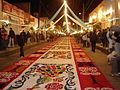 Image 24Sawdust carpet made during "The night no one sleeps" in Huamantla, Tlaxcala (from Culture of Mexico)