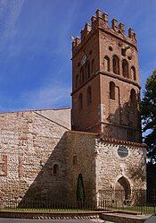 The church of Saint-Vincent, in Claira